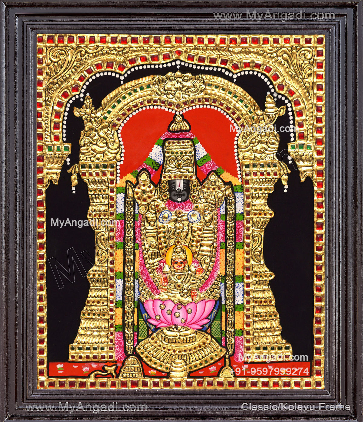 Balaji LakshmiTanjore Painting