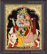 Radha Krishna Tanjore Painting