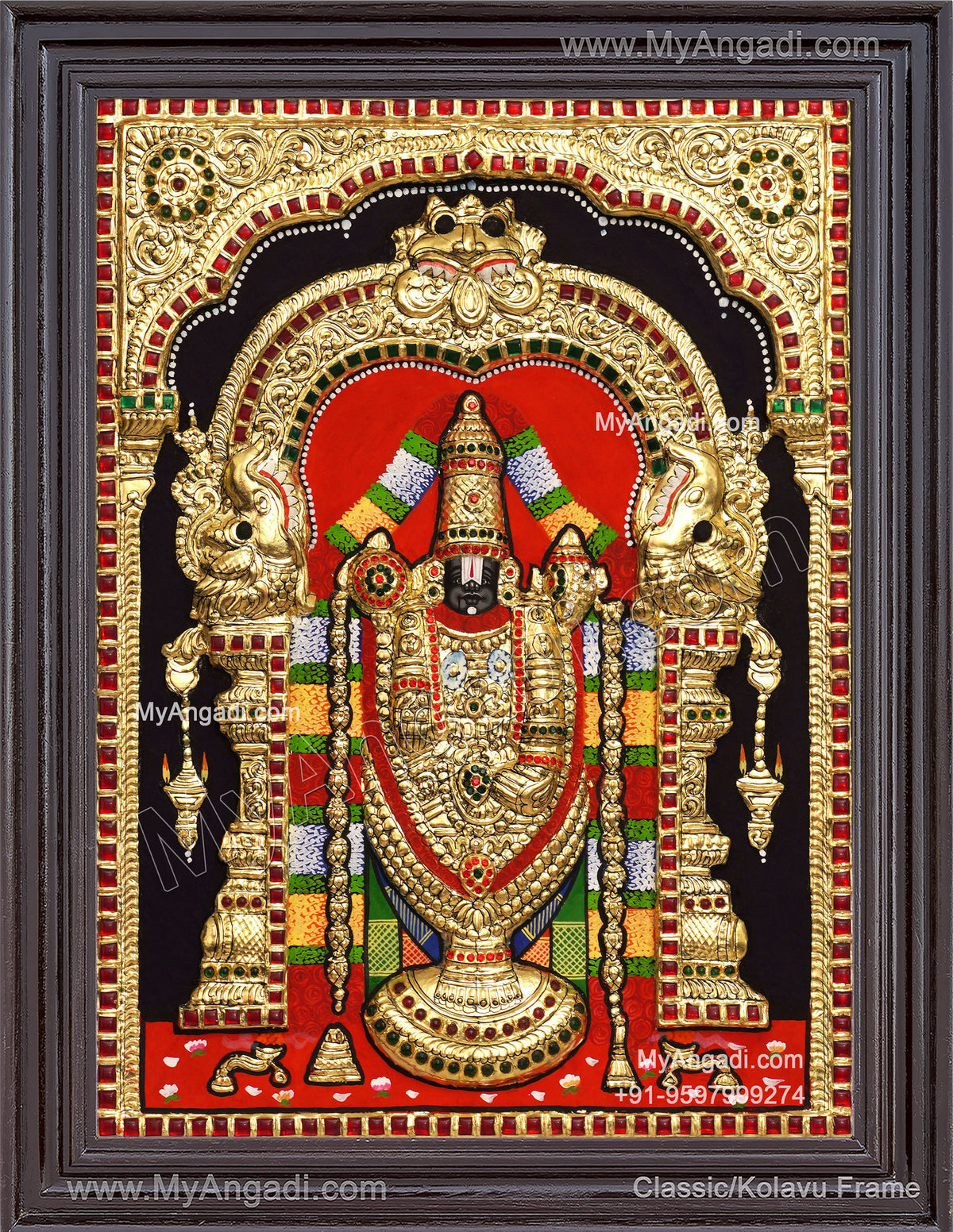2D Balaji Tanjore Painting