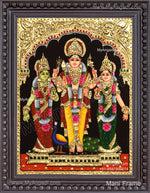 Murugan Valli Deivanai Tanjore Painting