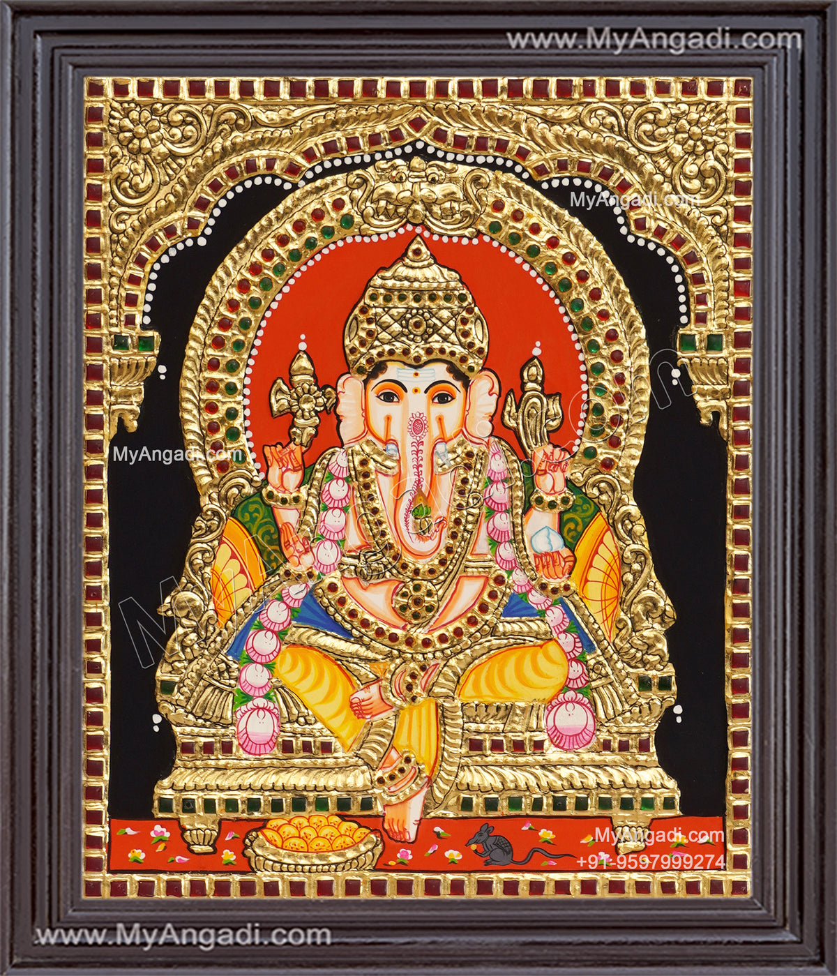 Ganesha Tanjore Painting