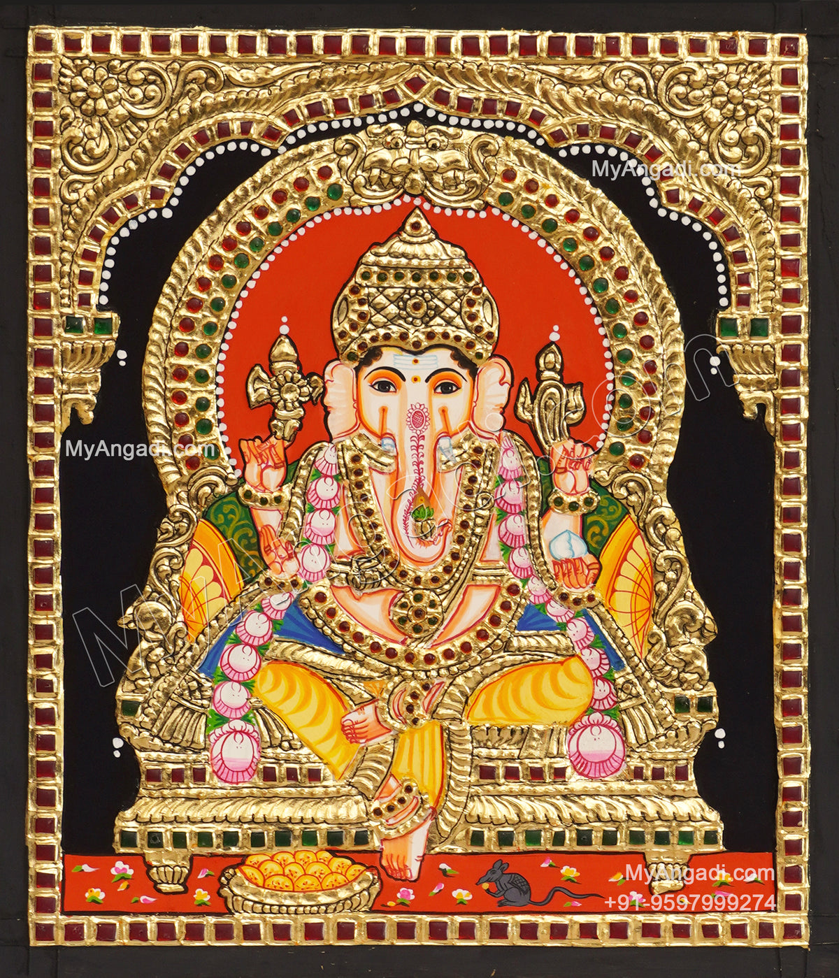 Ganesha Tanjore Painting
