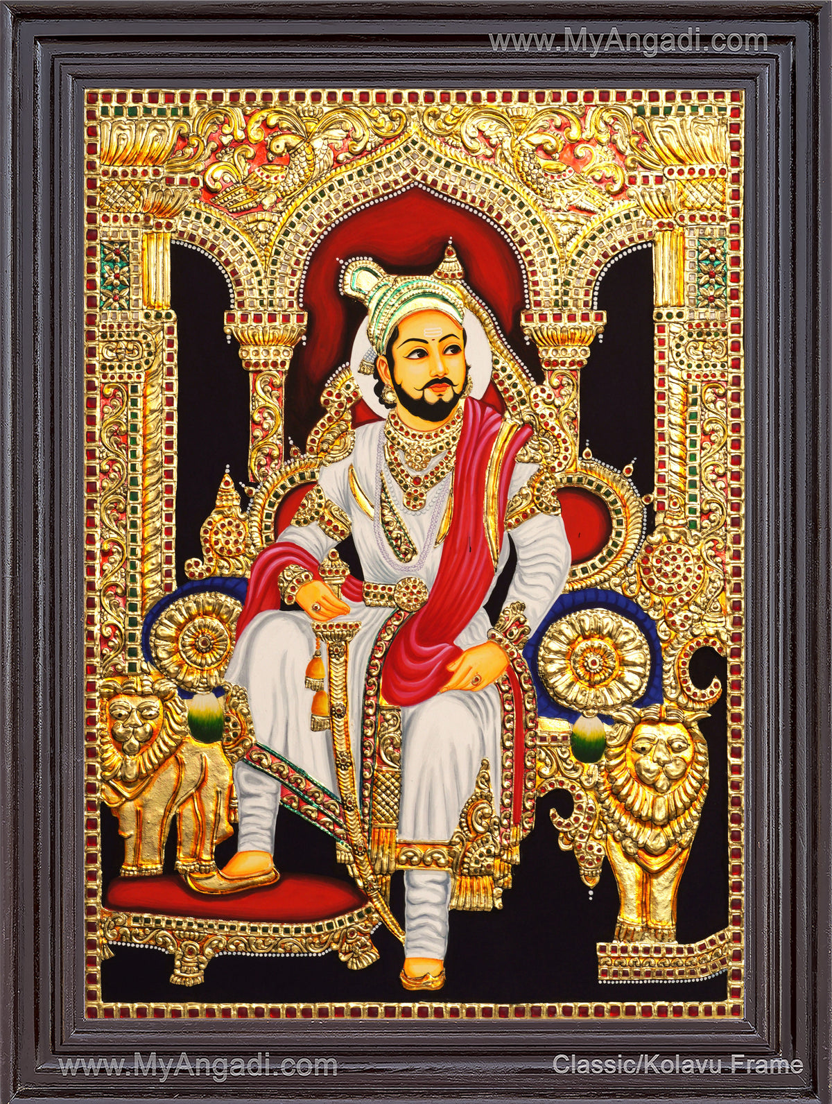 Chathrapathi Shivaji Tanjore Painting