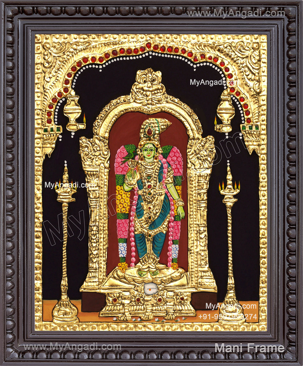 Meenakshi Amman Tanjore Painting