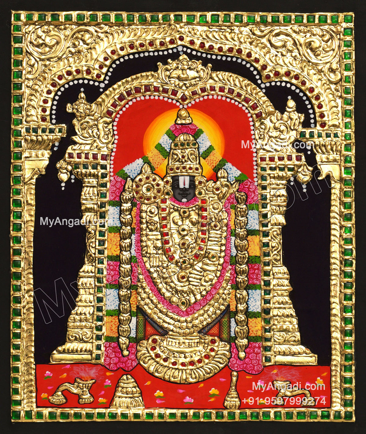 VenkatachalapathyTanjore Painting