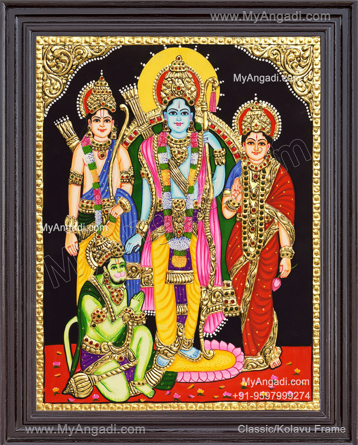 Ram Darbar Tanjore Painting