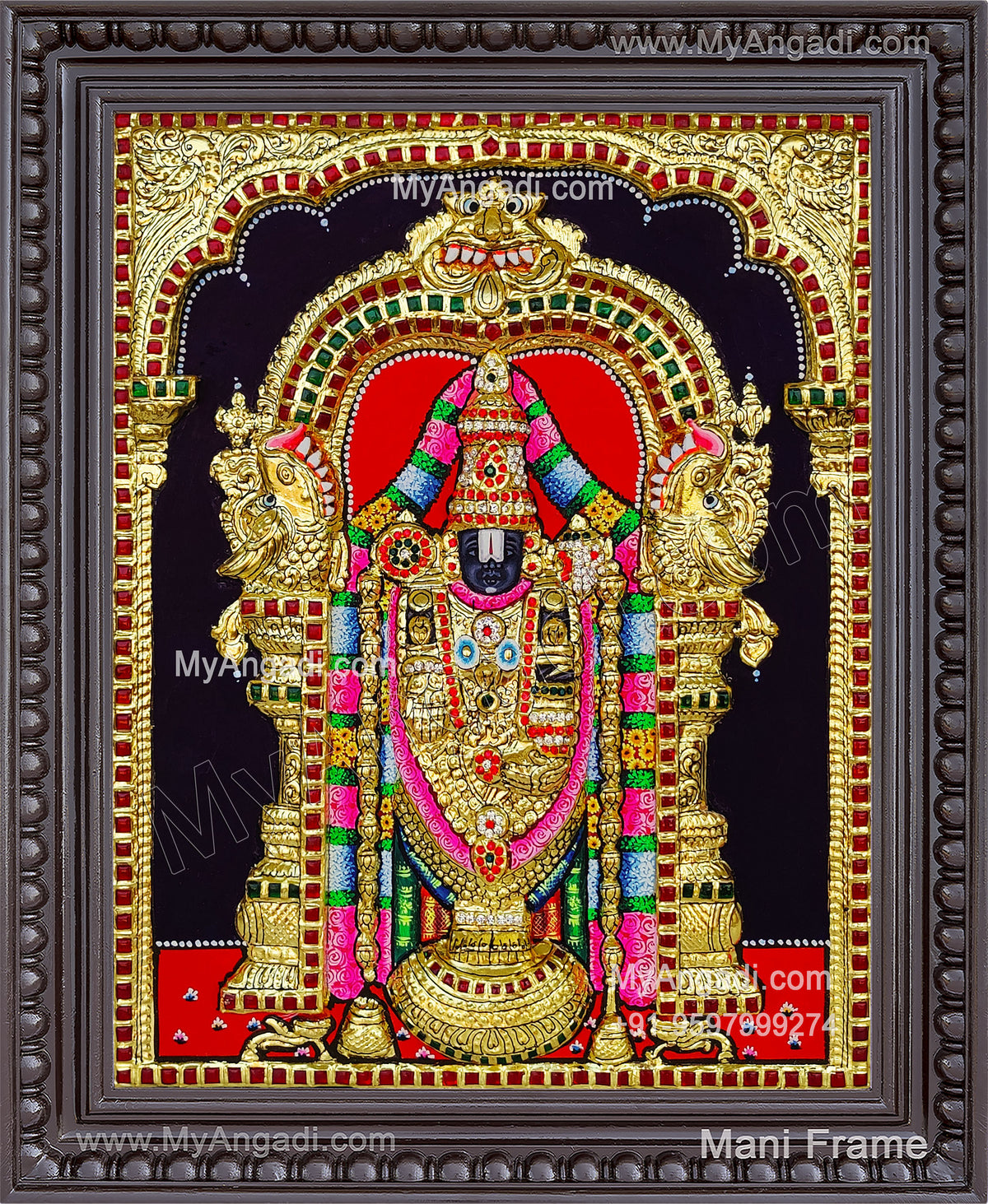 Balaji 3d Tanjore Painting