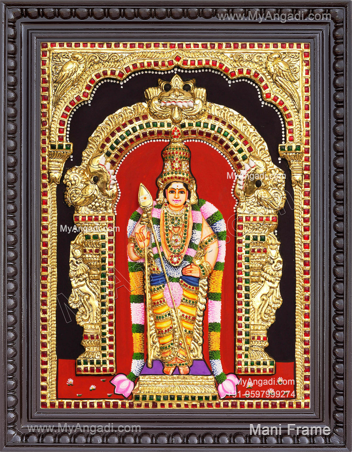 Murugar 3D Tanjore Painting