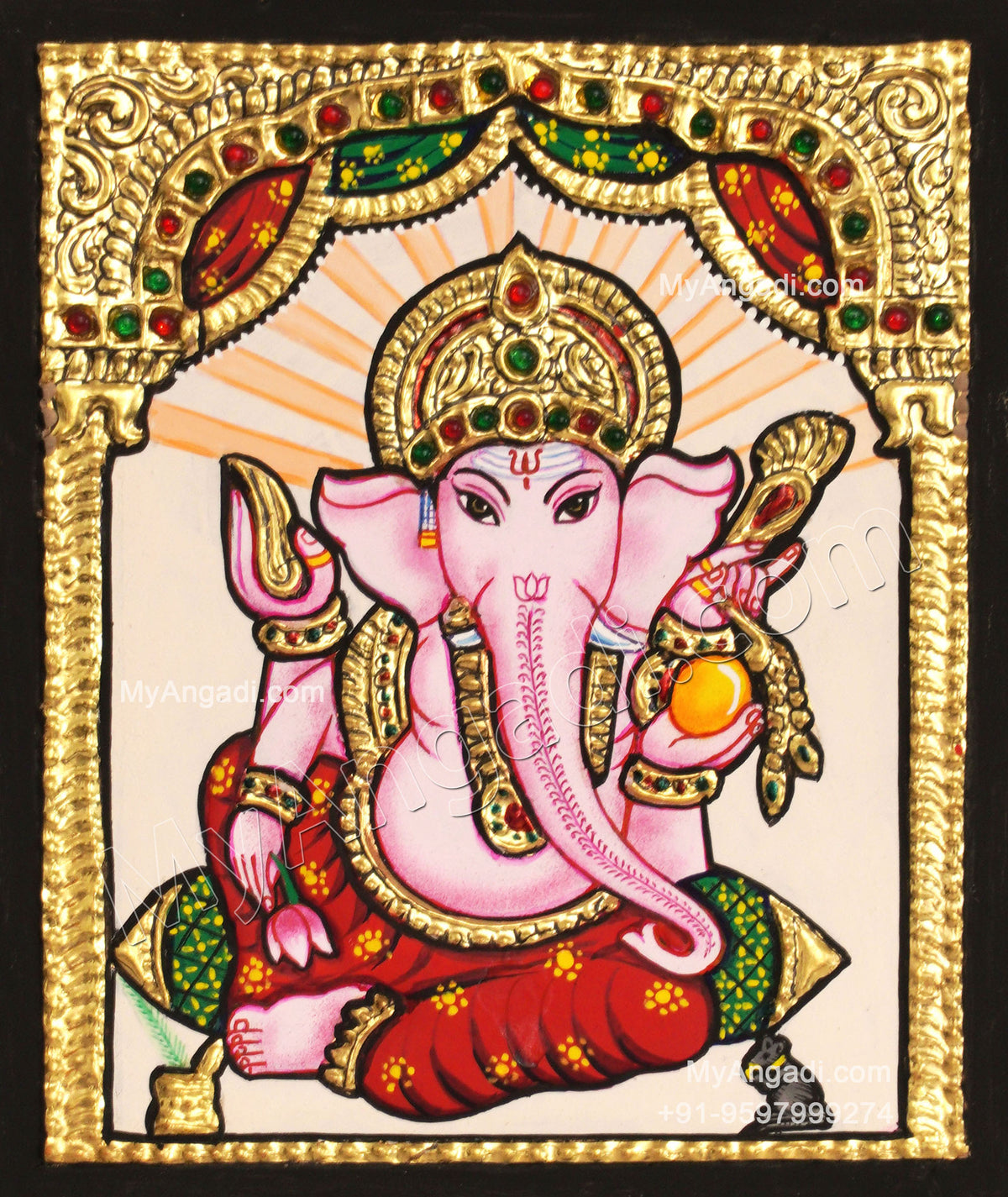 Ganesha Tanjore Painting