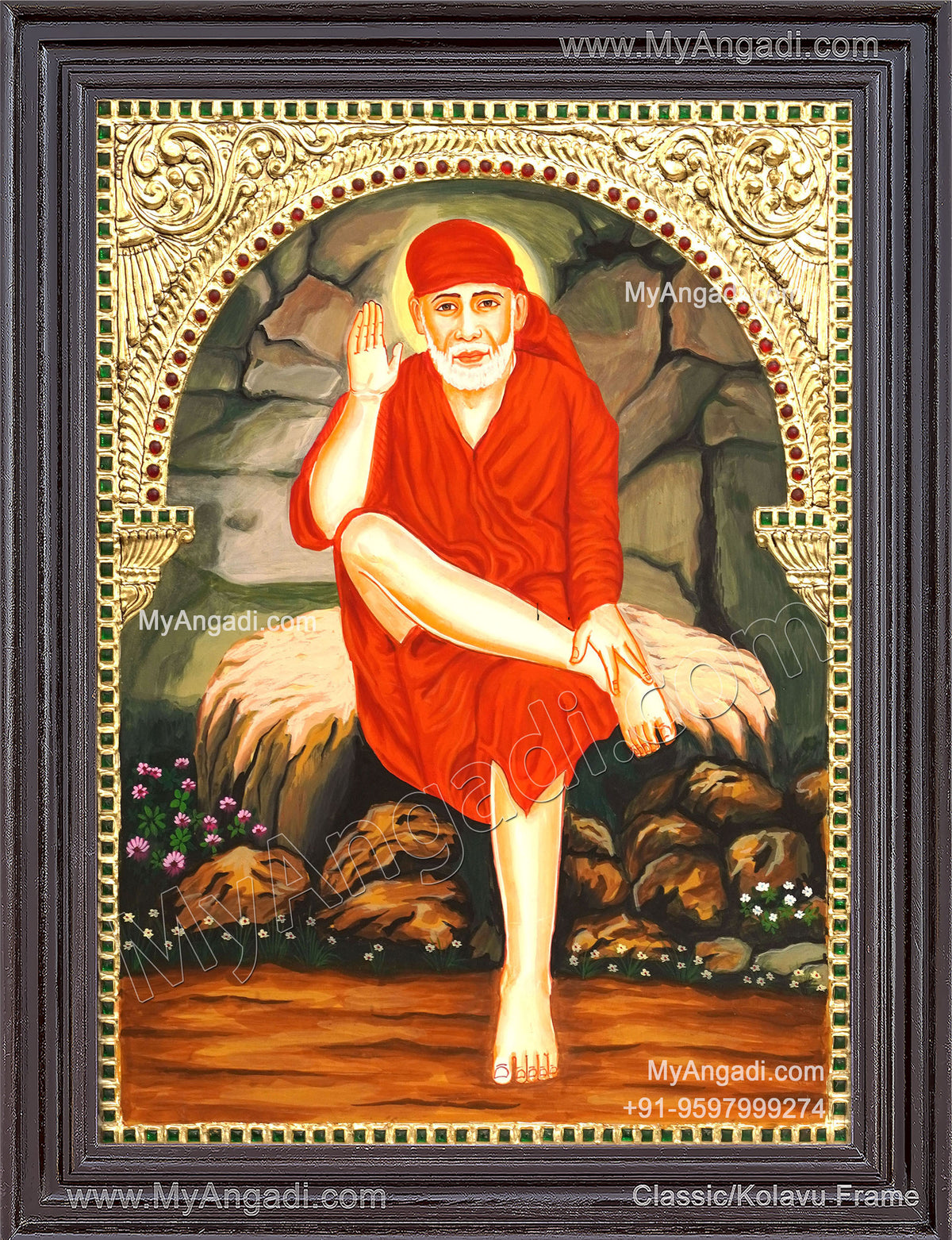 Saibaba Tanjore Painting