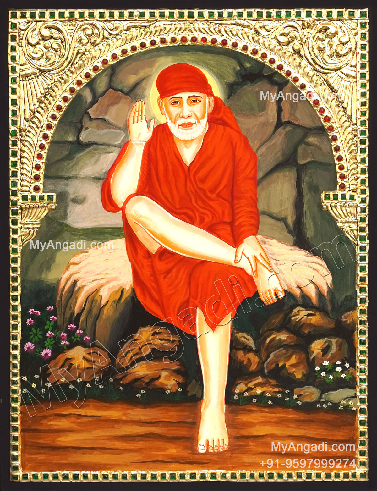 Saibaba Tanjore Painting