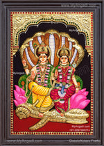 Vishnu Lakshmi 3D Tanjore Paintings