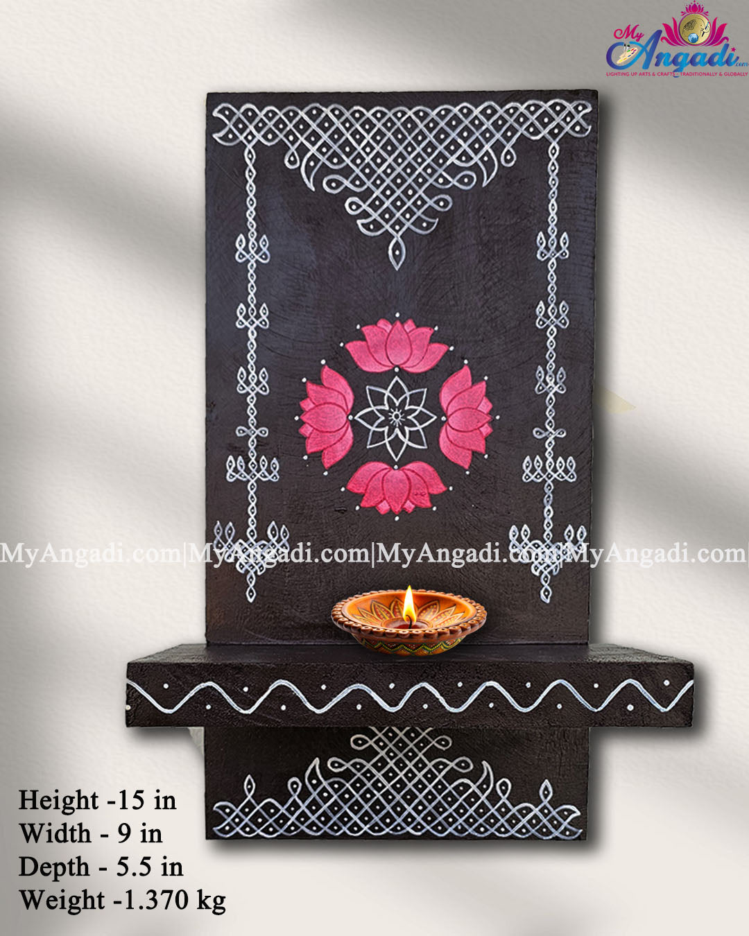 Wooden Lamp Holder