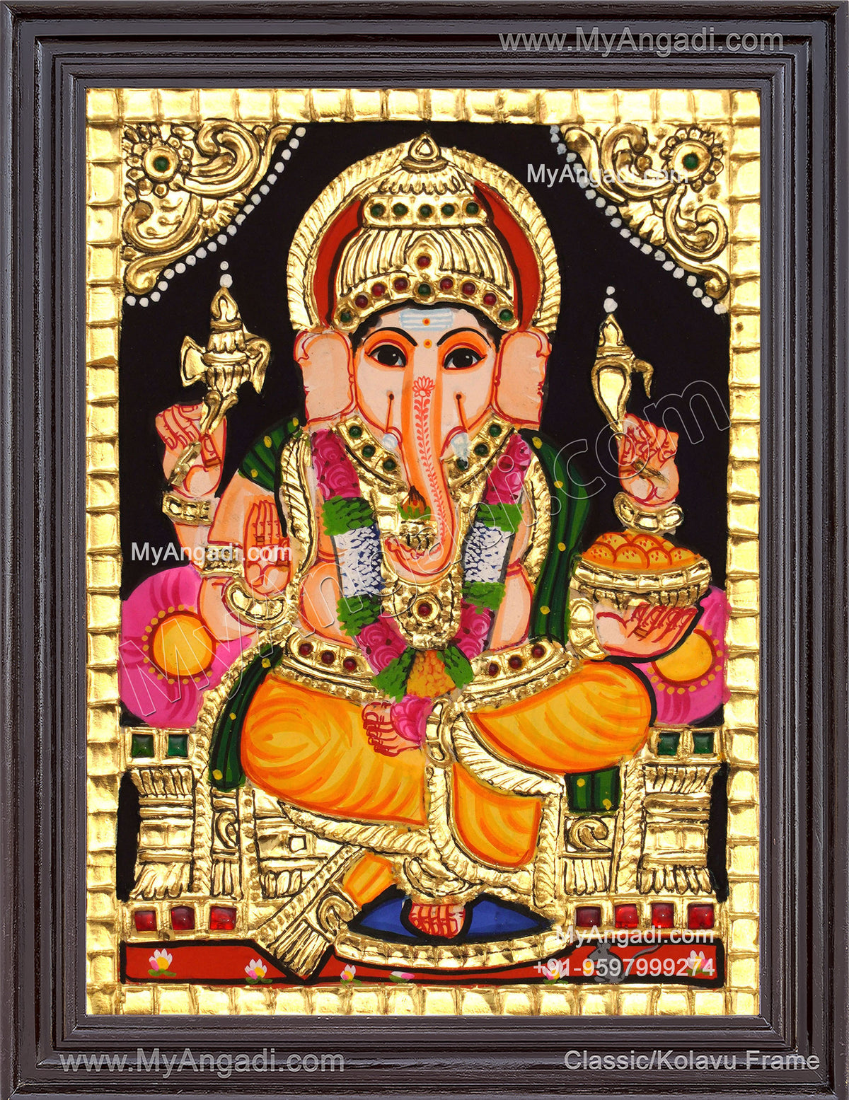Ganapathi Tanjore Painting 
