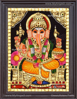 Ganapathi Tanjore Painting 