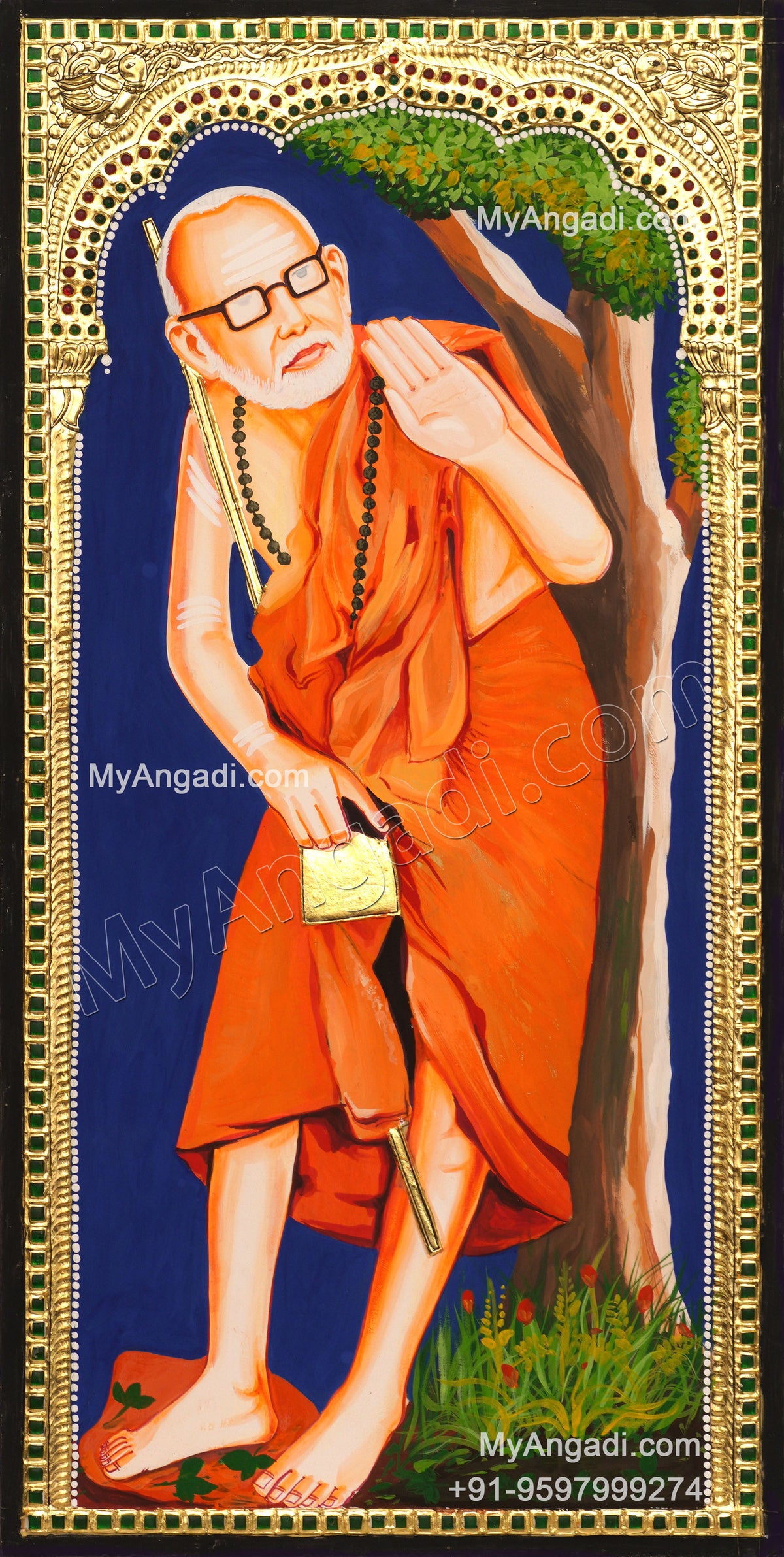 Kanchi Maha Periyavar Tanjore Painting