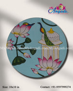 Pichwai Lotus Canvas Painting 