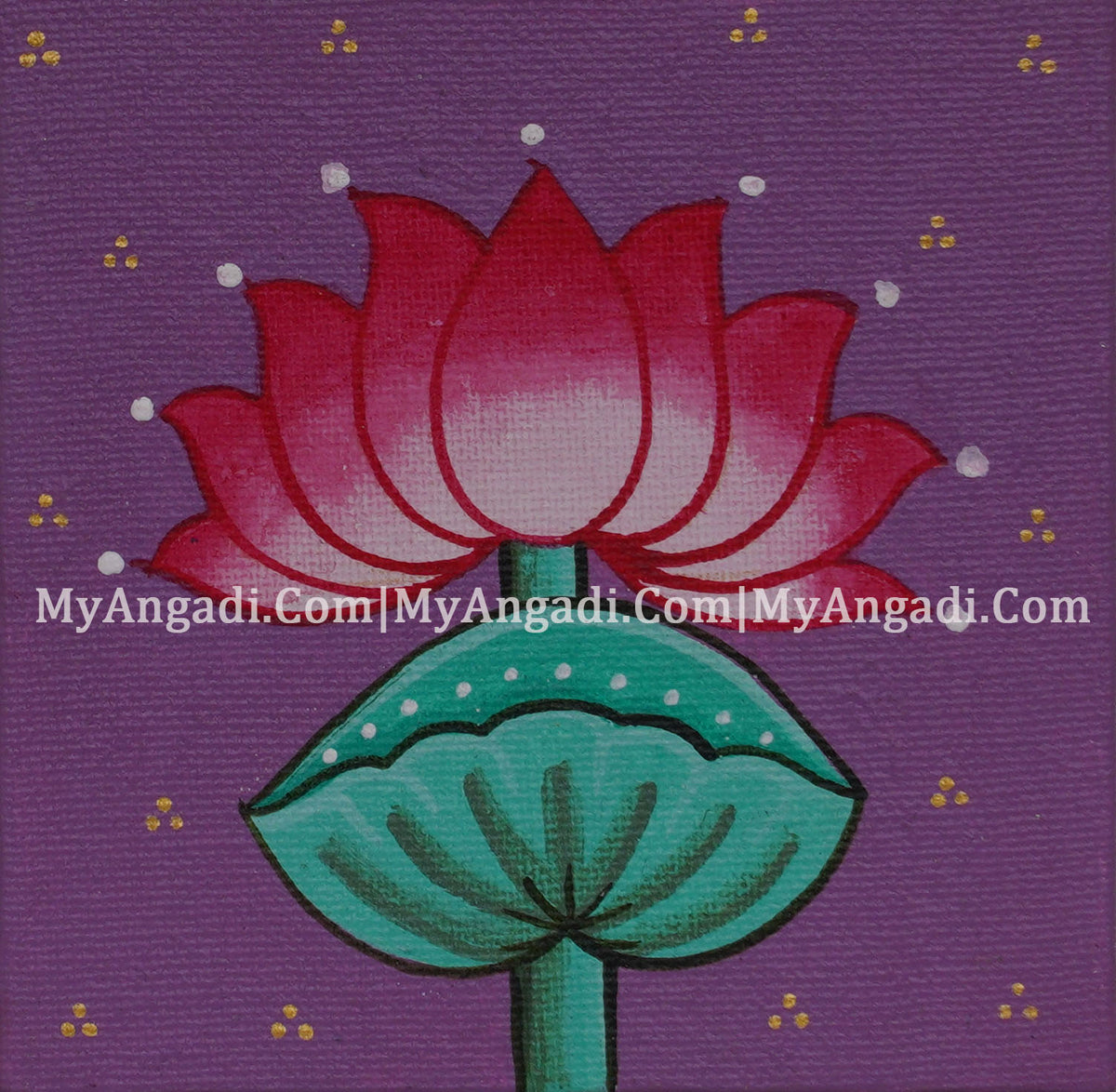 Lotus Canvas Painting 