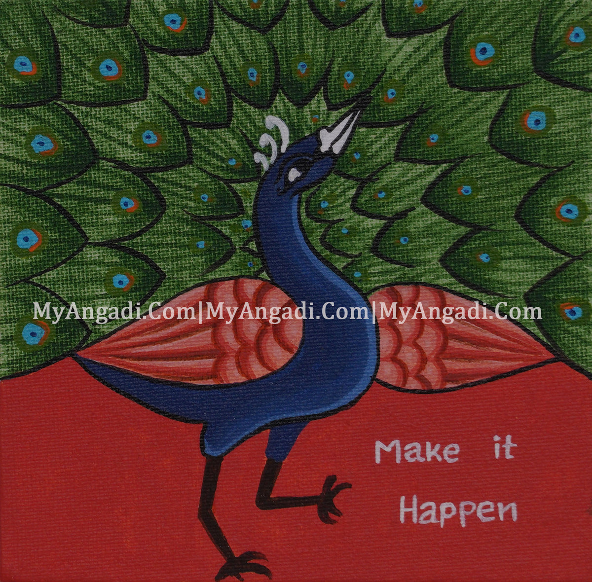 Peacock Canvas Painting 