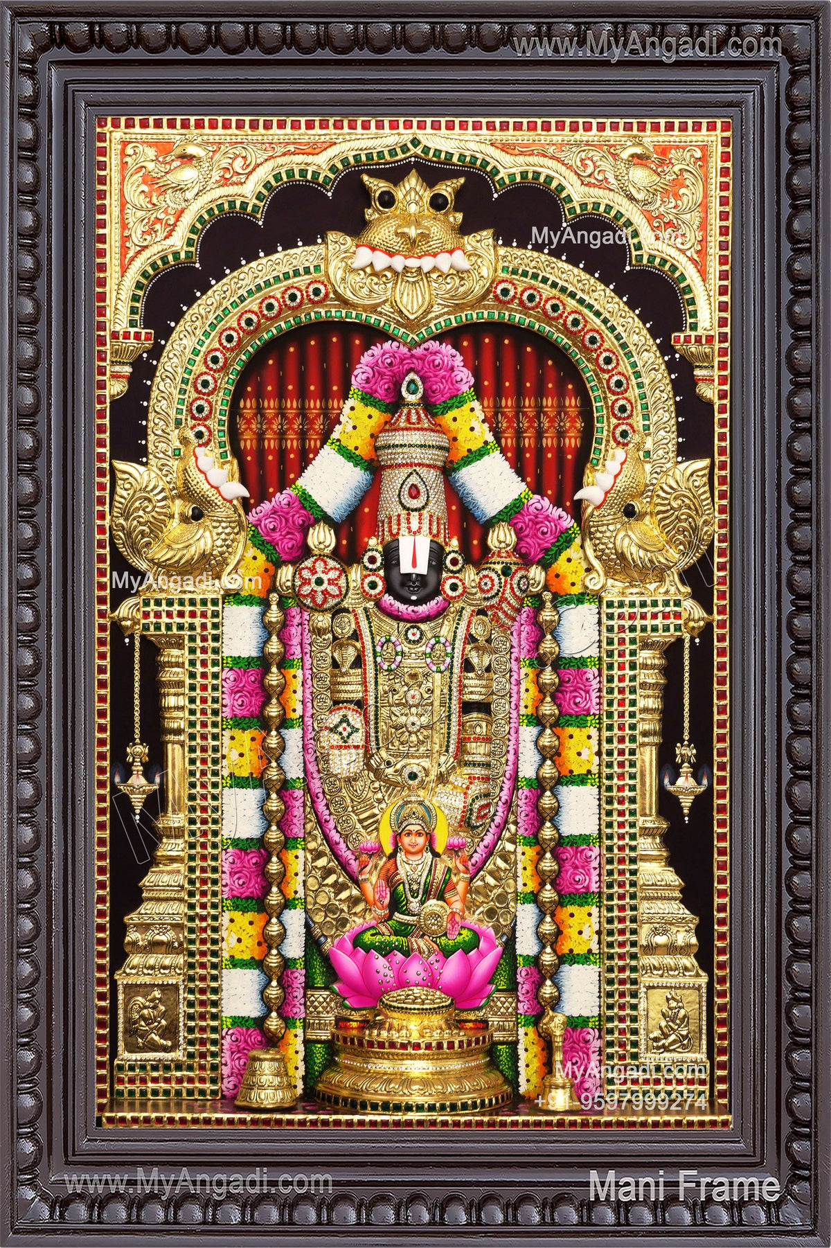 Balaji Lakshmi 3D Tanjore Painting