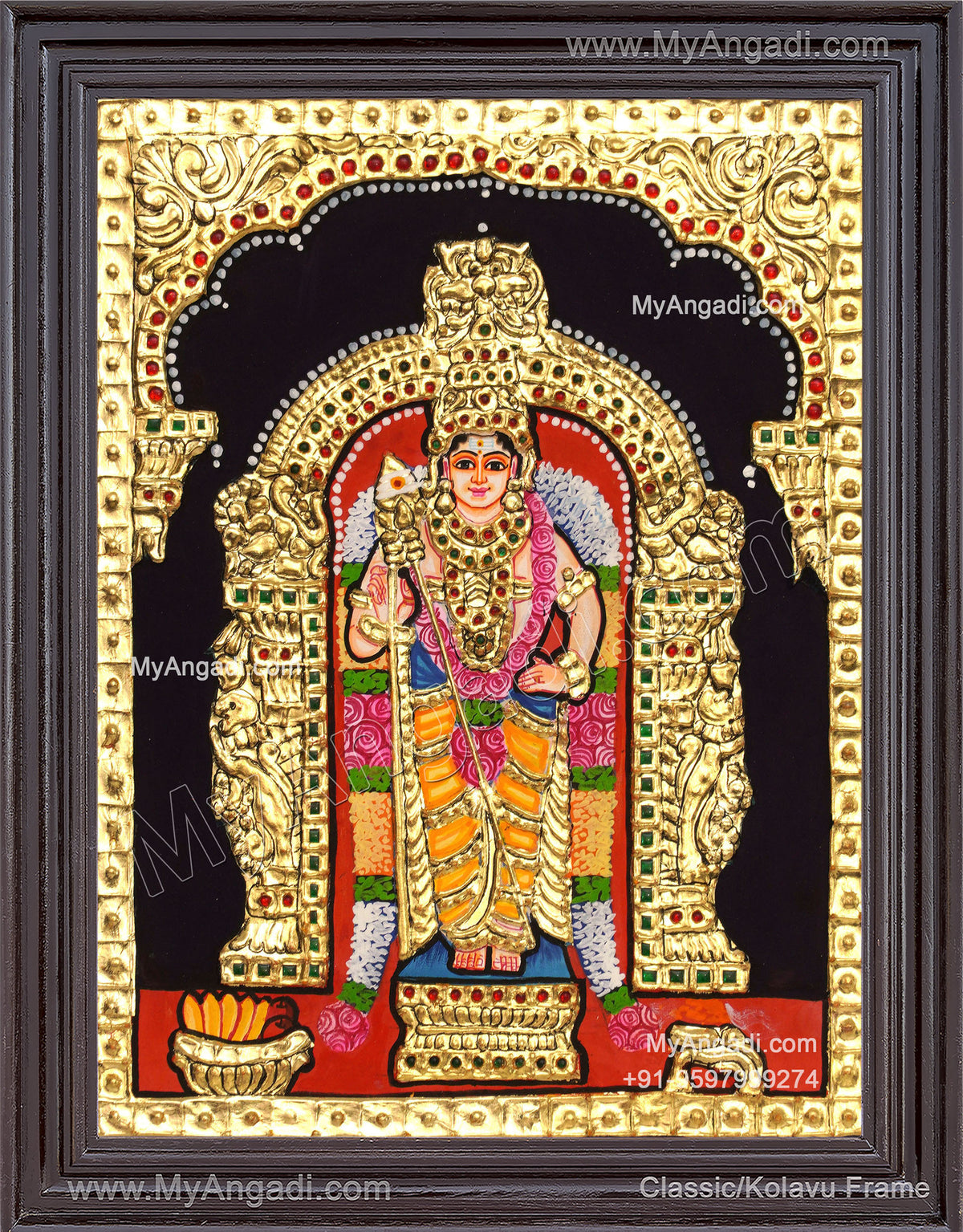 Murugan Tanjore Painting