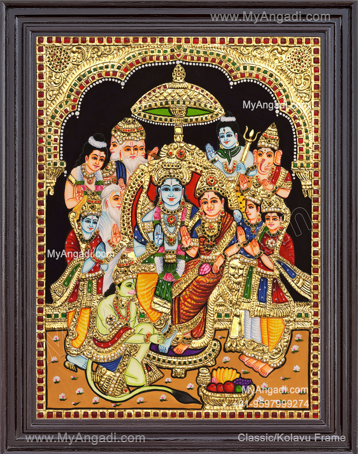 Ram Parivar Tanjore Painting