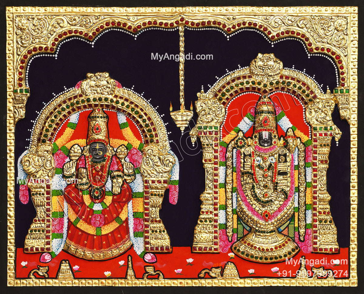 3D Balaji Thayar Tanjore Painting