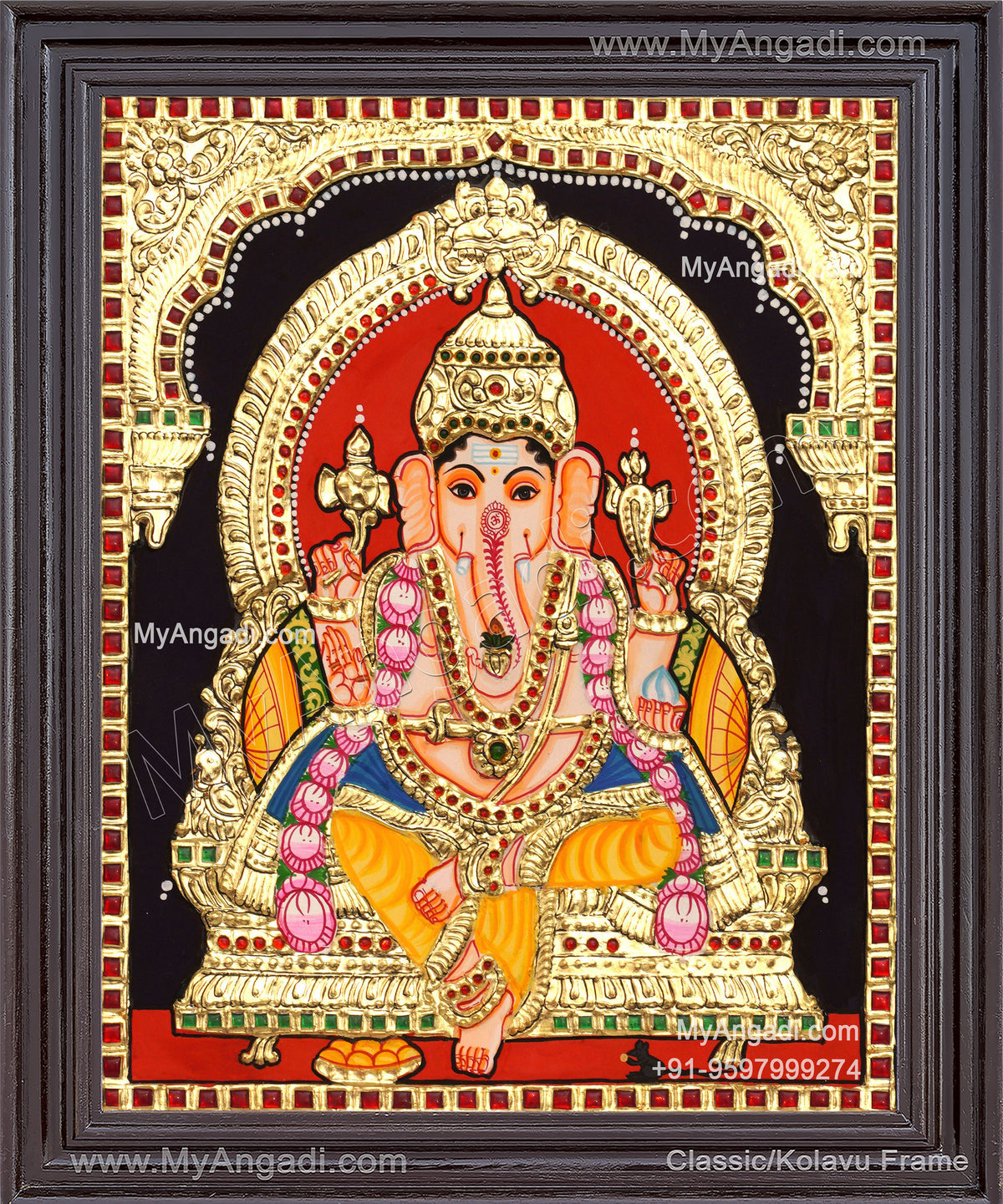 Ganesha Tanjore Painting