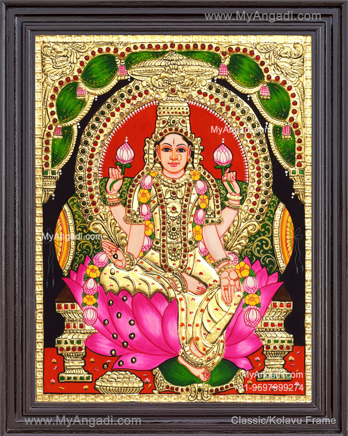 Aishwarya Lakshmi Tanjore Painting