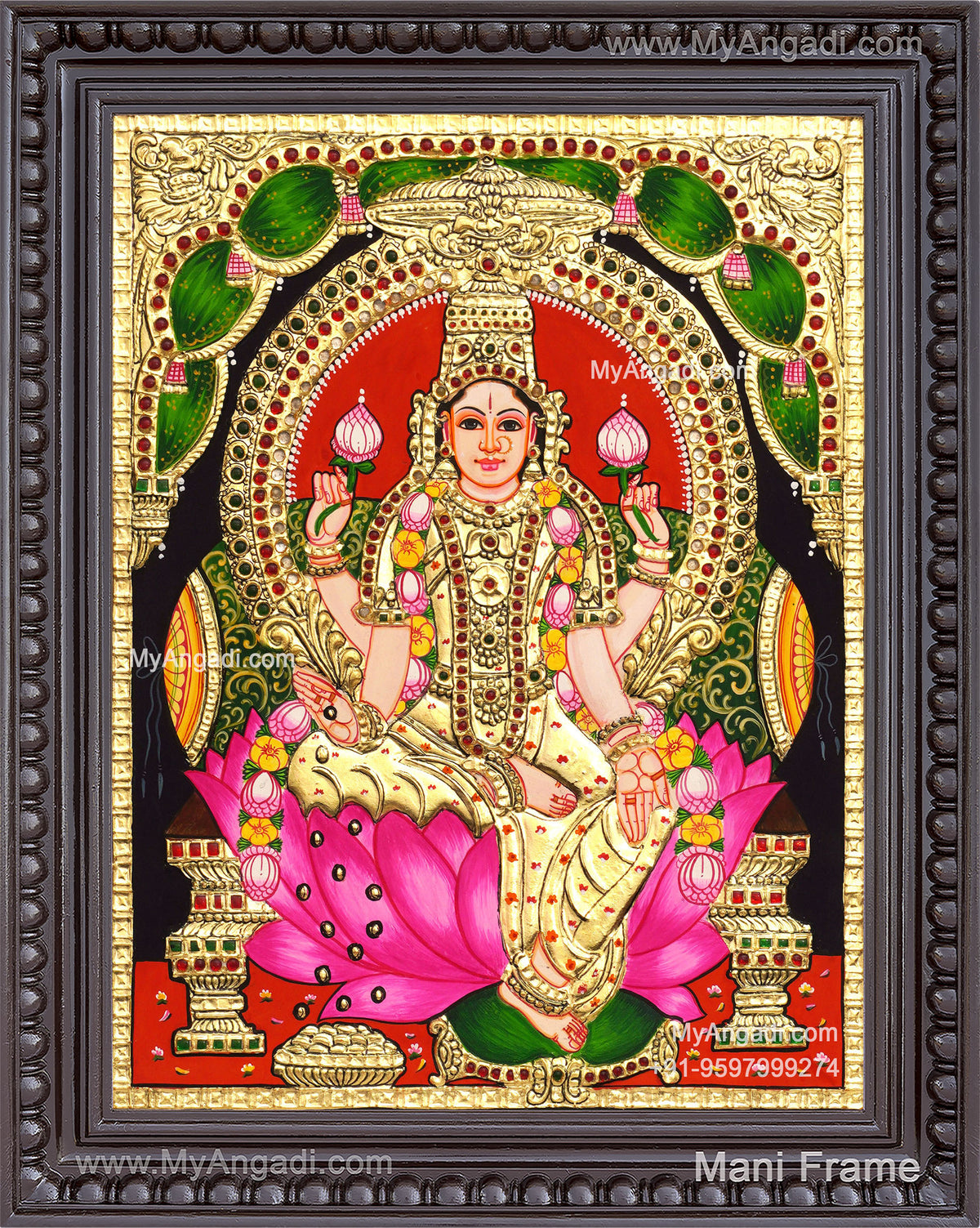 Aishwarya Lakshmi Tanjore Painting
