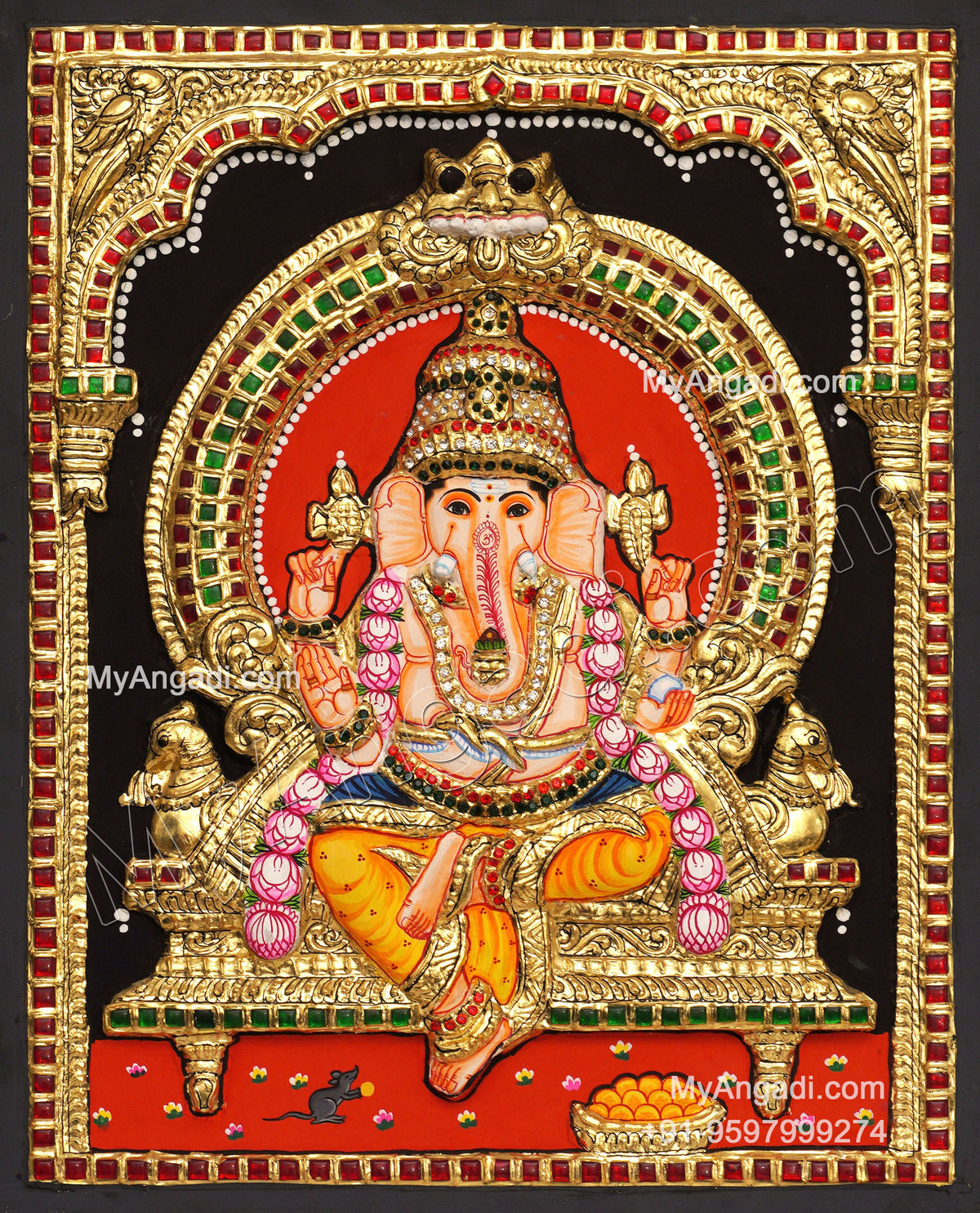 3D 5 Set Tanjore painting