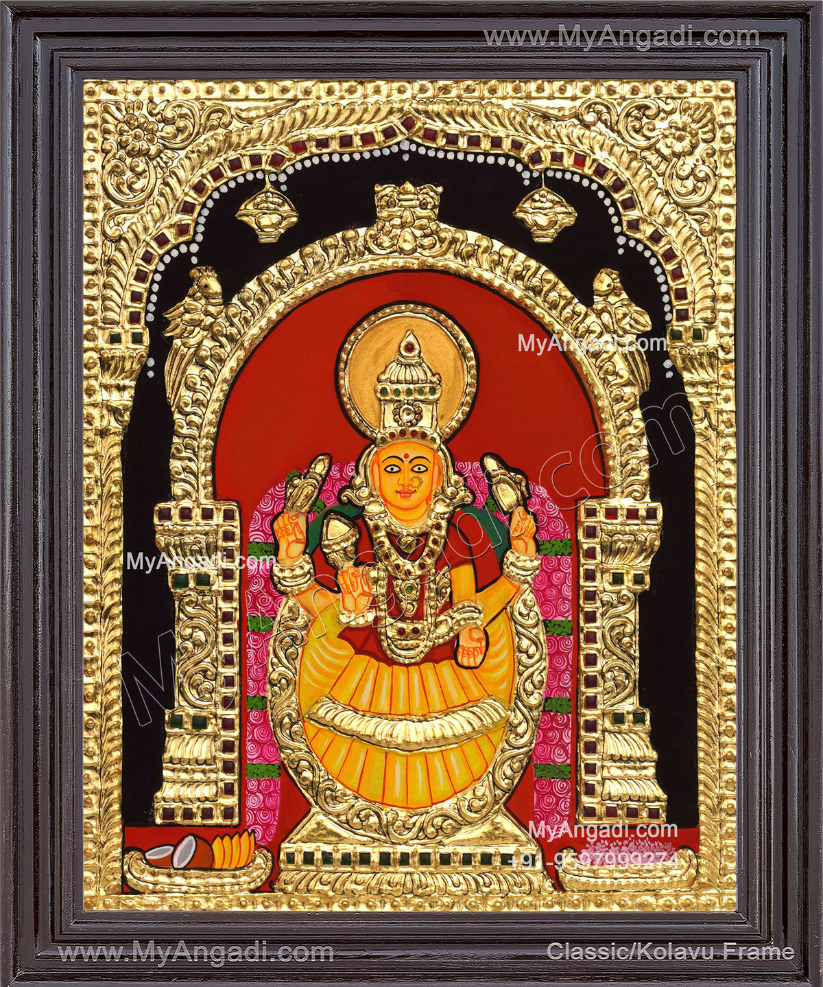 Parvathavarthini Tanjore Painting