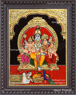 Shiva Family Tanjore Painting
