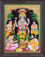 Sathya Narayana Swami Tanjore Painting