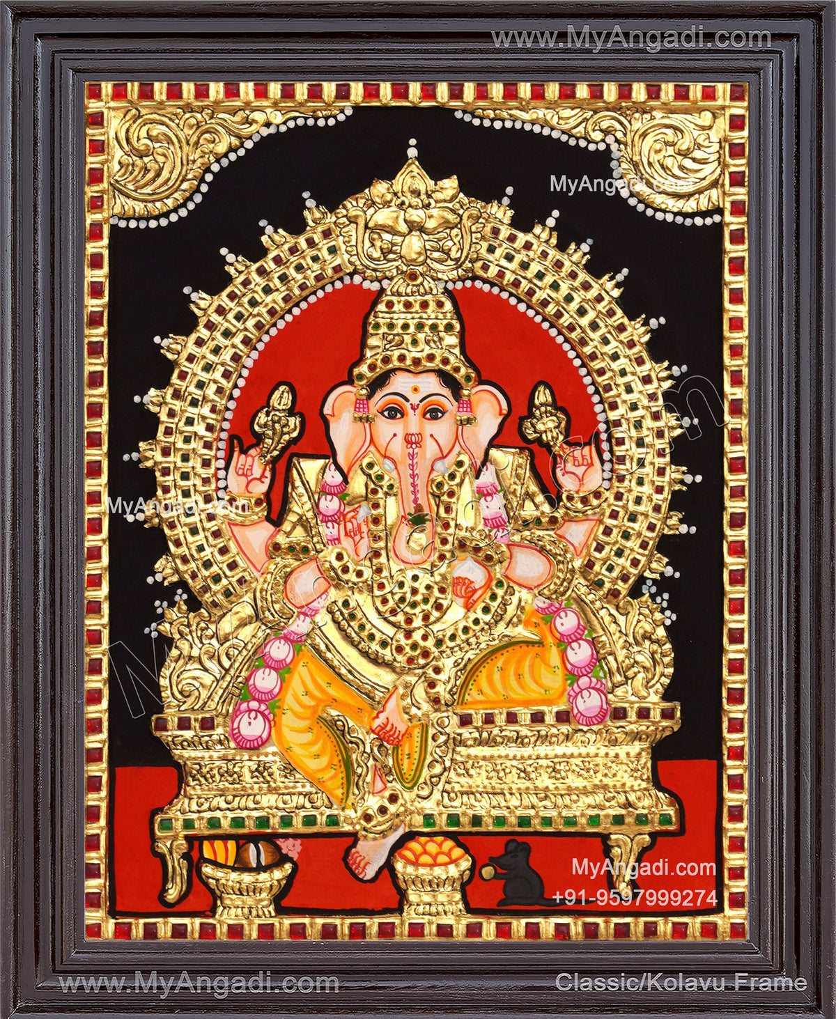 Ganesha Tanjore Painting