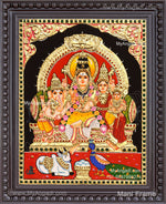 Shiva Family Tanjore Painting