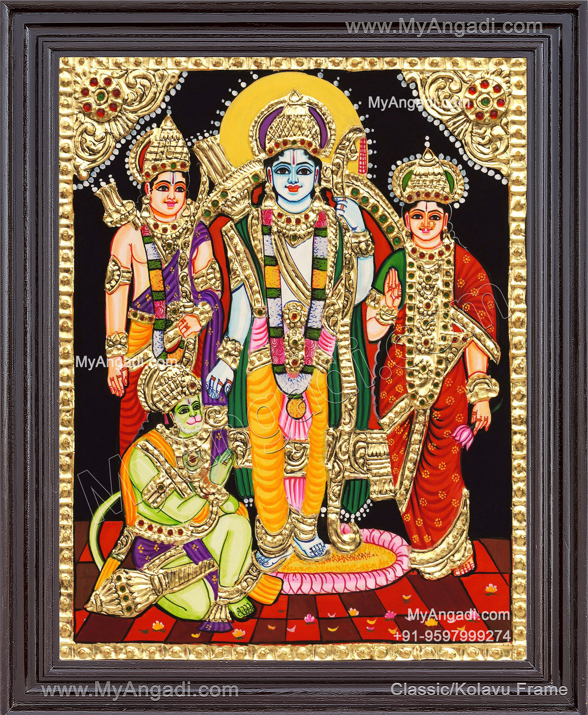 Ram Parivar Tanjore Painting
