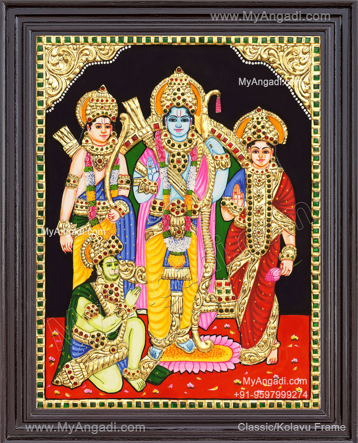Ram Parivar Tanjore Painting