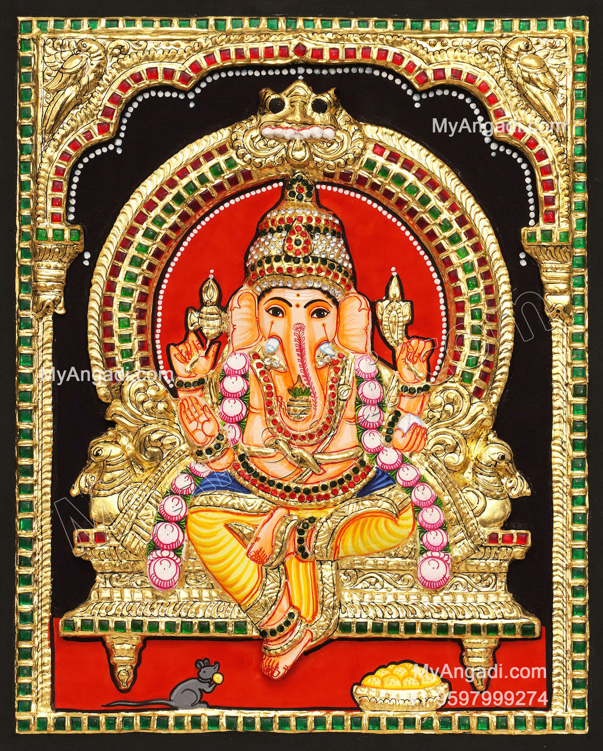 3D 5 Set Tanjore Paintings