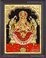 Gajalakshmi Tanjore Painting