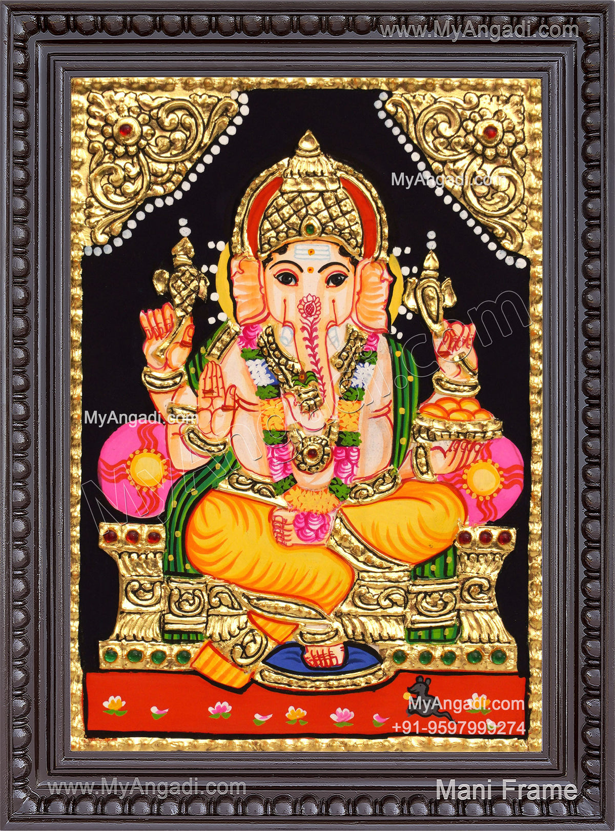 Ganesha Tajore Painting