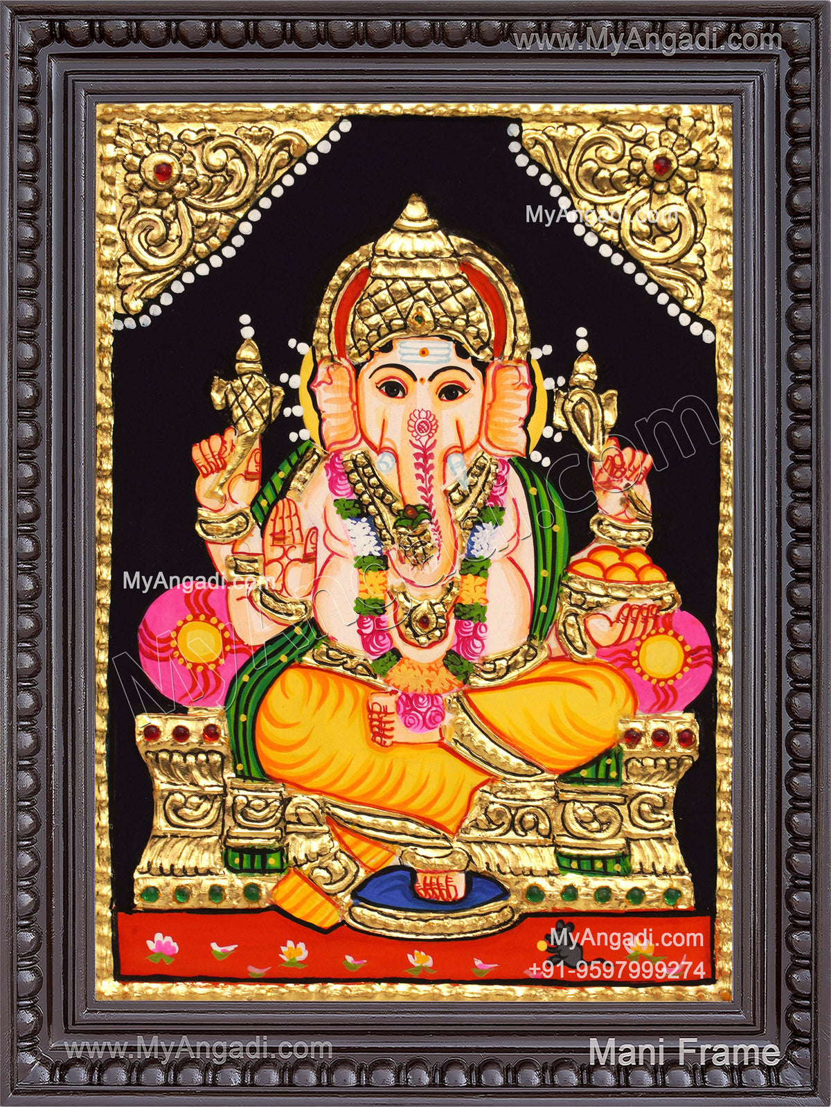 Ganapathi Tanjore Painting 