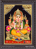Ganapathi Tanjore Painting 