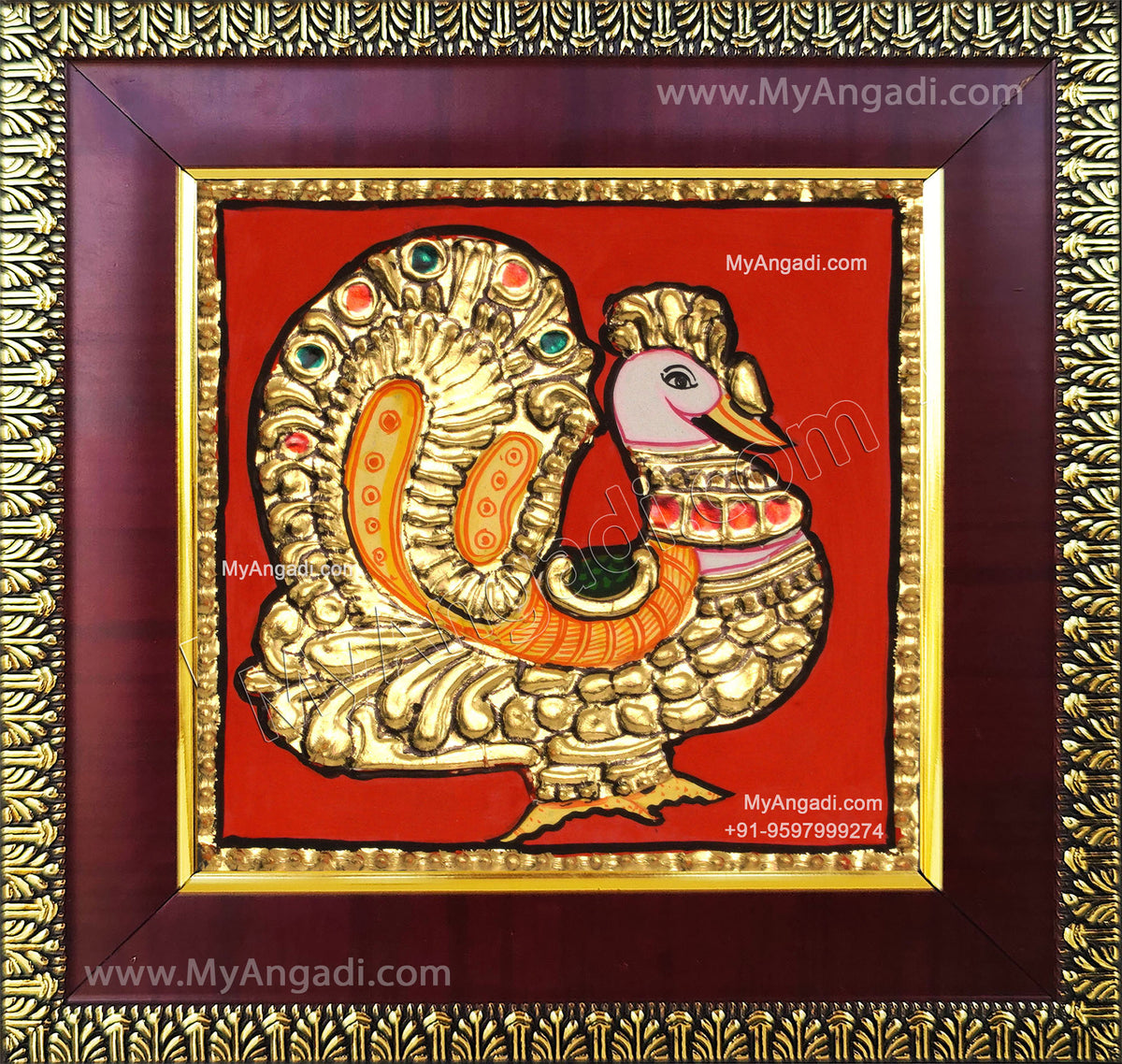 Peacock Tanjore Painting