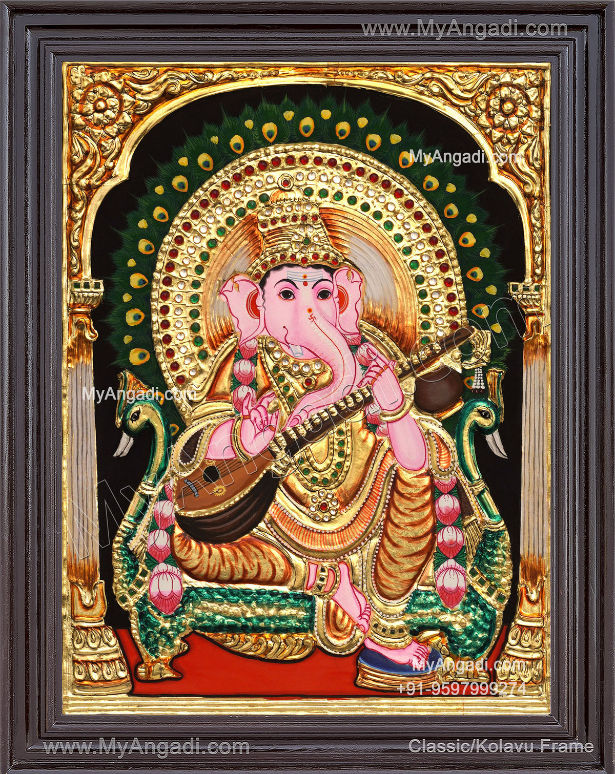 Ganapathi Tanjore Painting 