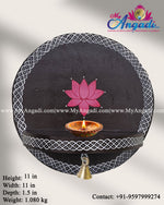 Vagai Wood Lotus Lamp Holder