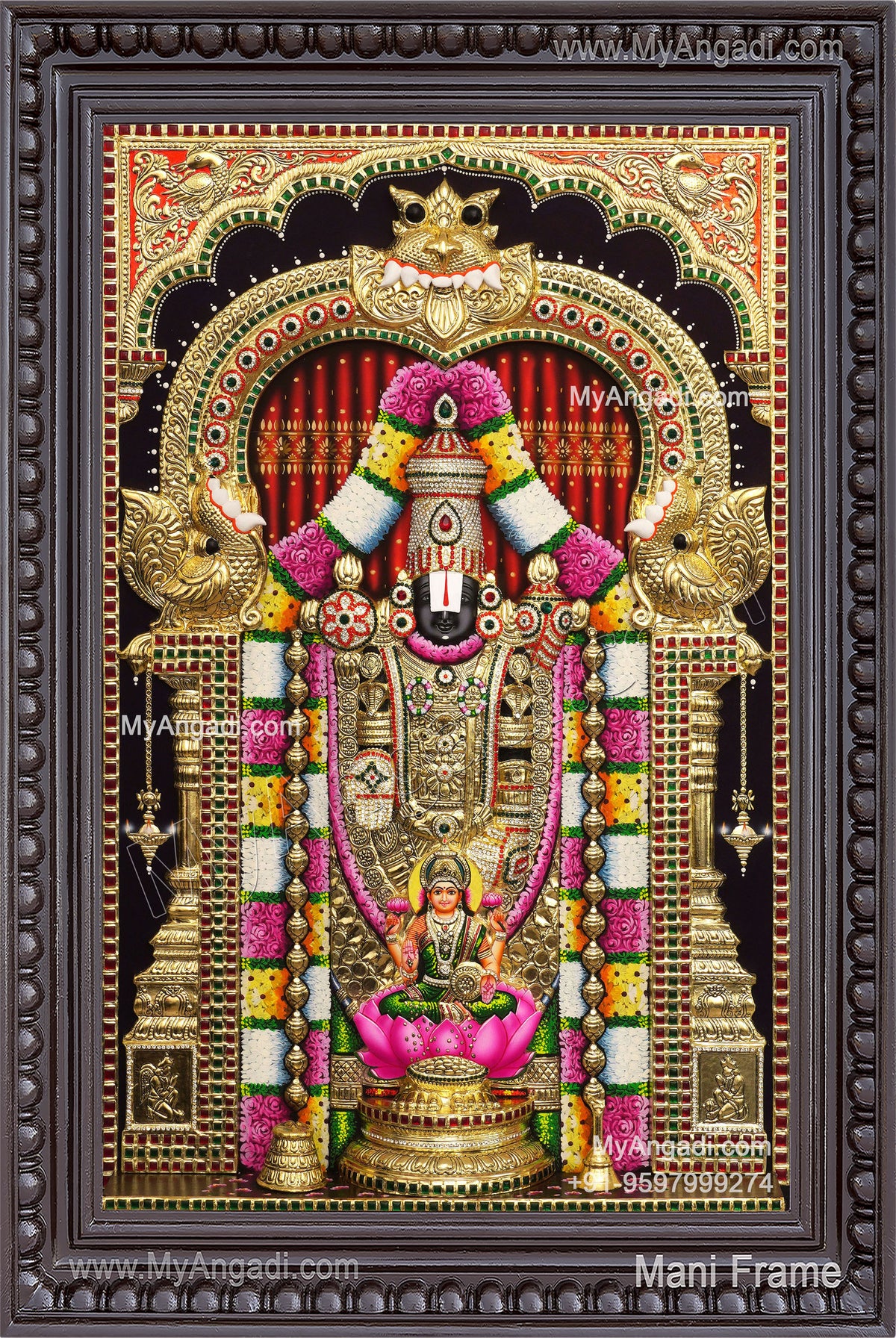 Balaji Lakshmi 3D Tanjore Painting