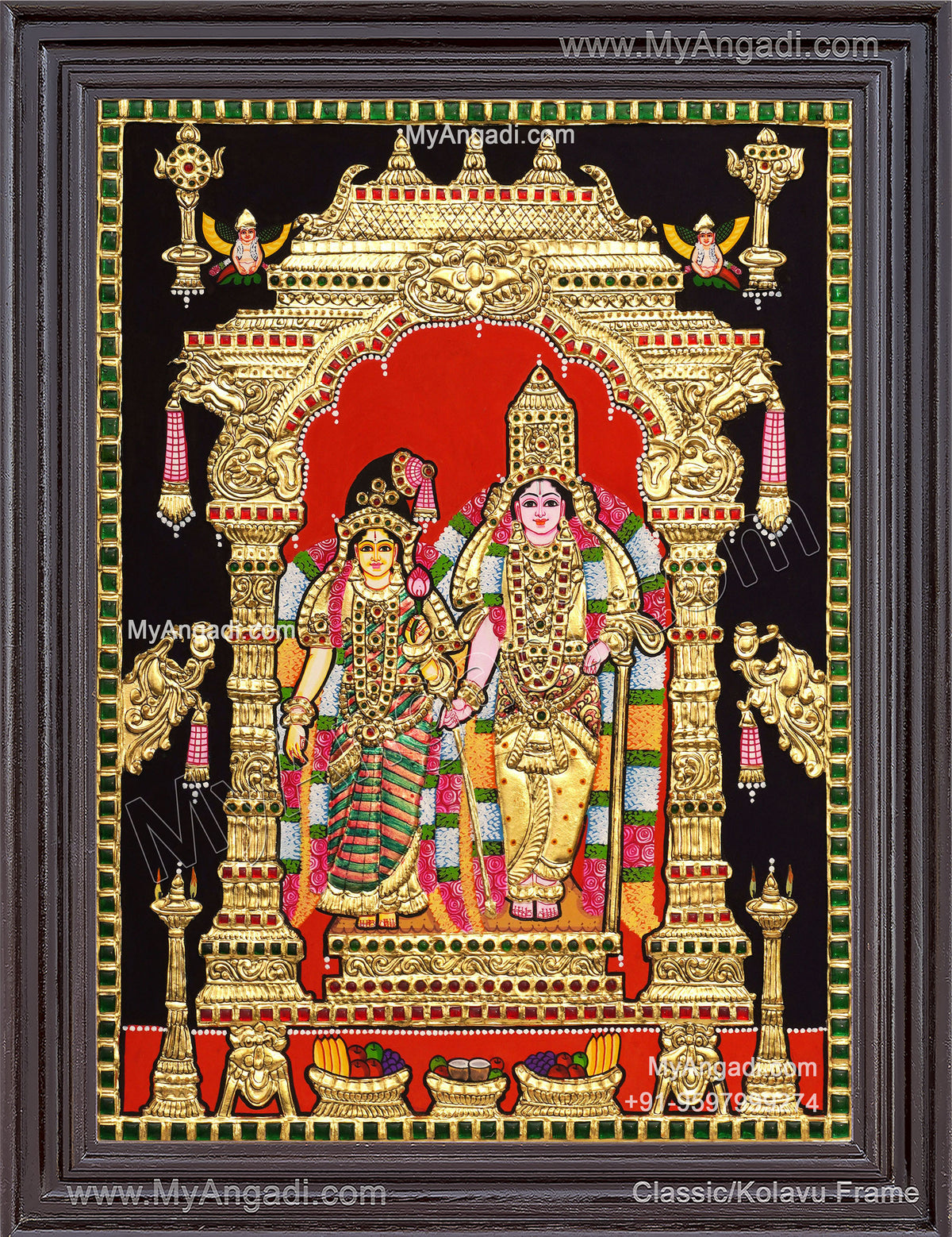 Andal Rangamannar Tanjore Painting