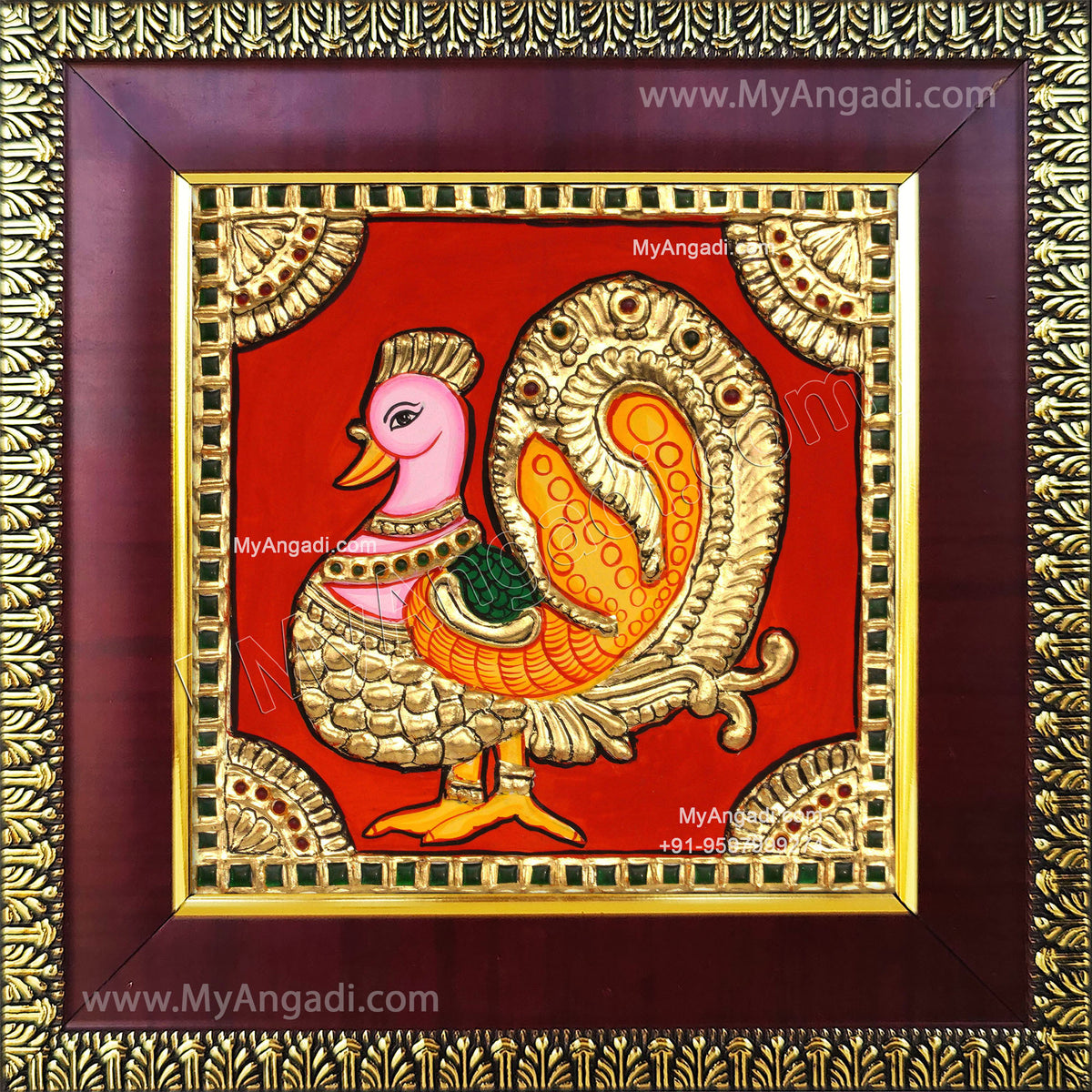 Peacock Tanjore Painting
