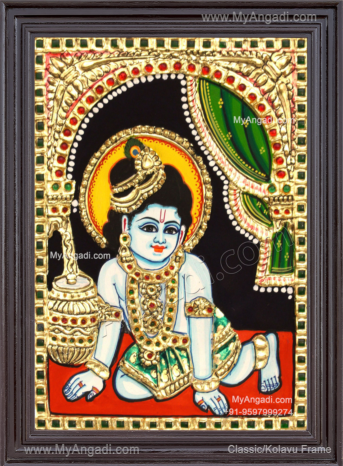 Krishna Tanjore Painting